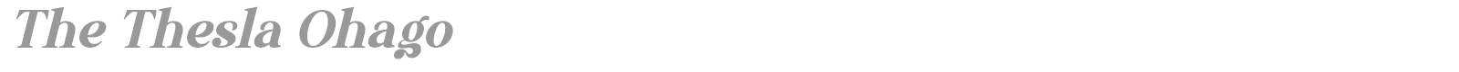 The Thesla Ohago font preview